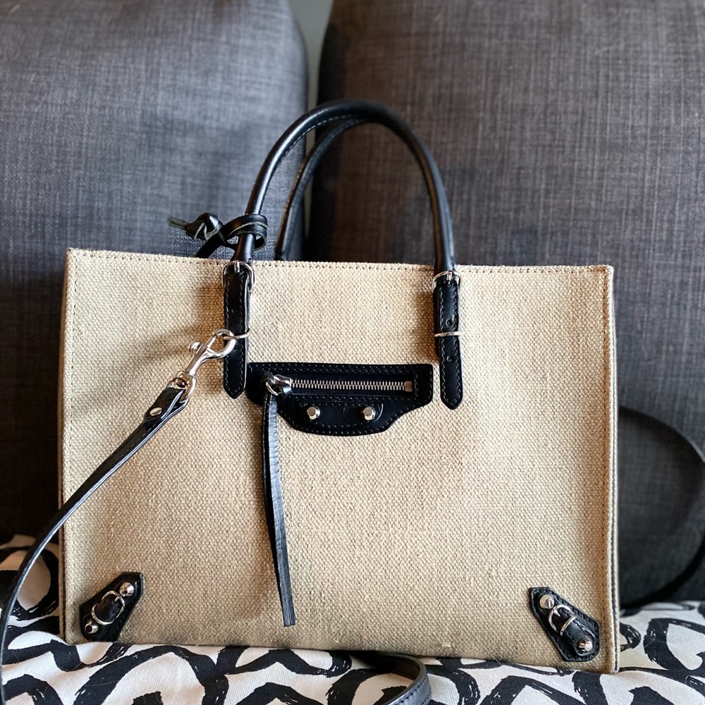 BALENCIAGA PAPIER A6 LEATHER TOTE BAG - Picture 3 of 6